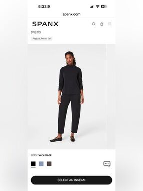 SPANX barrel leg pants